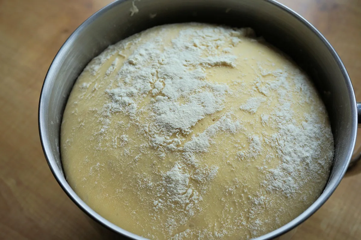 dough, bread dough, bread making, bread, bake, knead, yeast, baked goods, hefekranz, food, baker, flour, eat, bakery