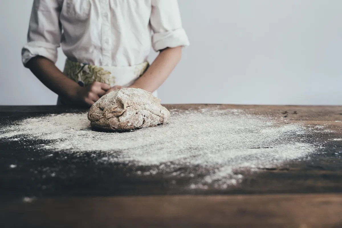 bakery, bread, baker, apron, baking, chef, cook, dough, flour, food, bakery, bakery, bakery, bakery, bread, bread, bread, bread, bread, baker, baker, baking, ba
