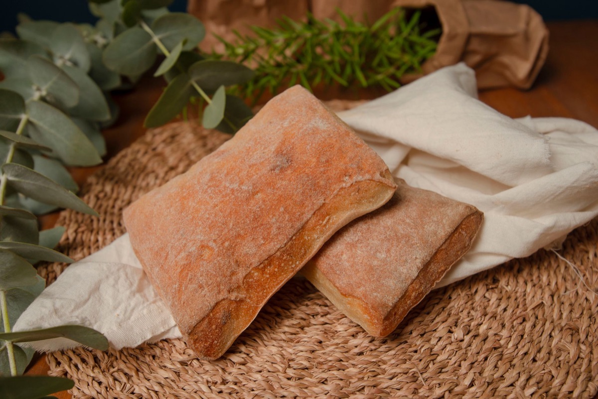 pan de trigo romano en un molino