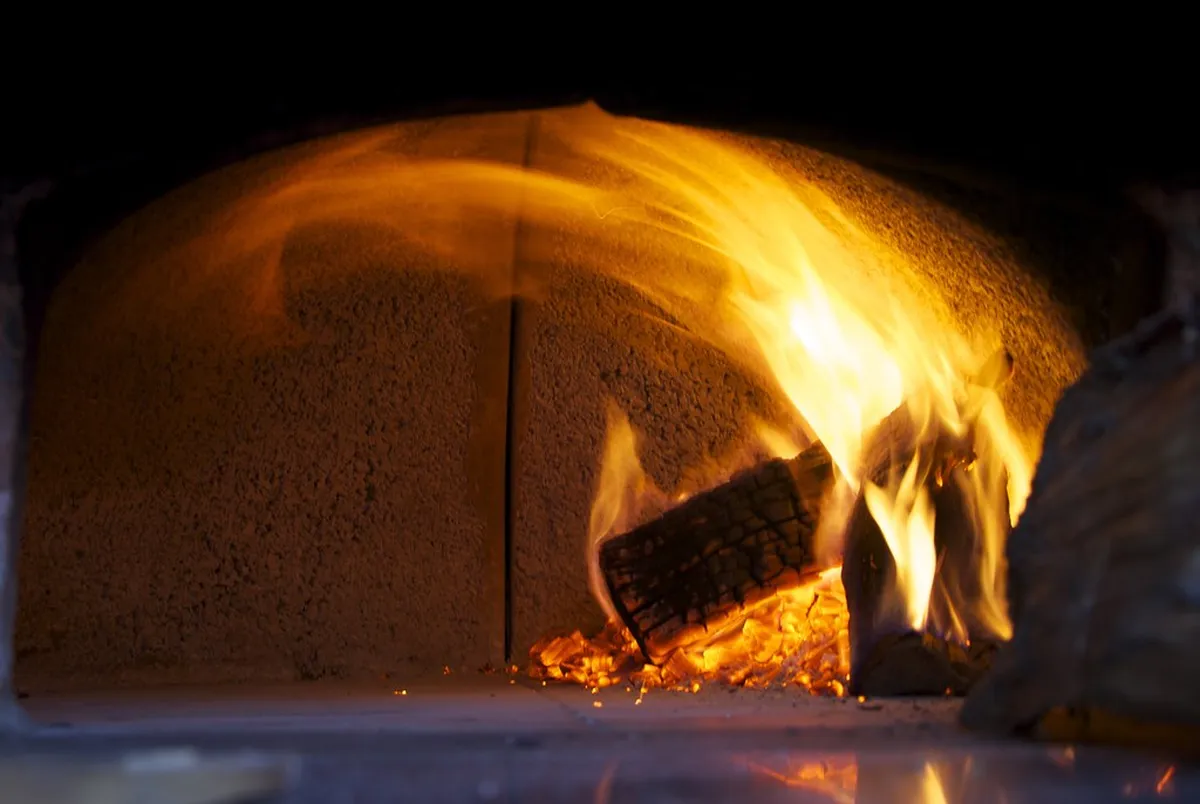 hot oven, over 400 degrees centigrade
