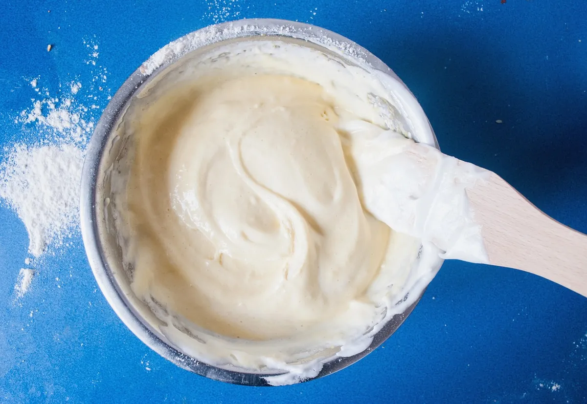 Thermometer and proofing dough in a clean kitchen