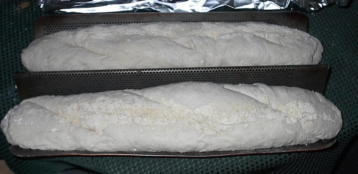 French bread, ready for baking